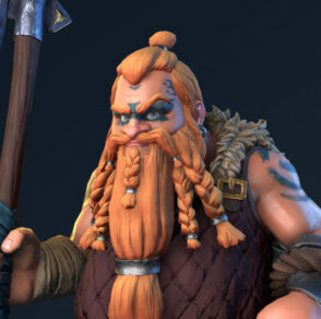 Dwarf Character creation: concept art, 3d modeling, texturing, optimization